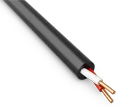 Flame-retardant wires with halogen-free polymer compound insulation for electrical installations