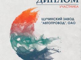 Диплом участника XXII Белорусского Энергетического и Экологического Форума ENERGY EXPO 2017