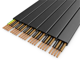 Flat cables for elevators and lifts